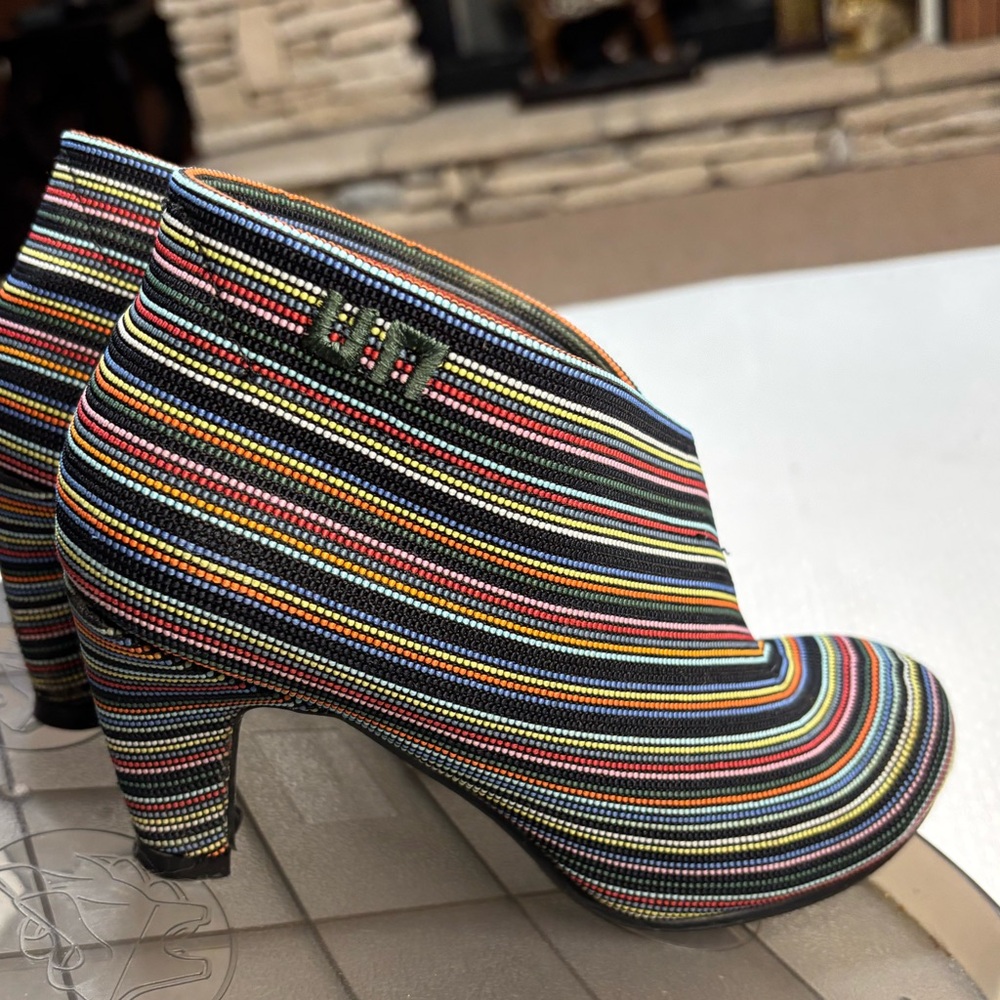 United Nude Multicolor Striped Heels